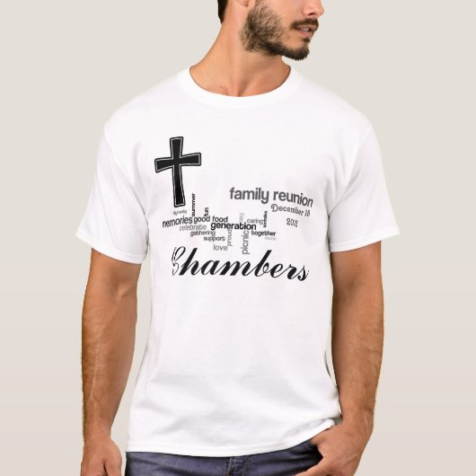 T-shirt de la réunion de la famille chrétienne (Devant)