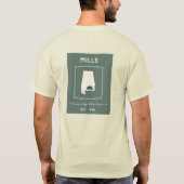 T-shirt de la Réunion de Mills (Dos)