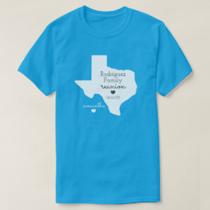 T-shirt de la Réunion familiale de l'État blanc