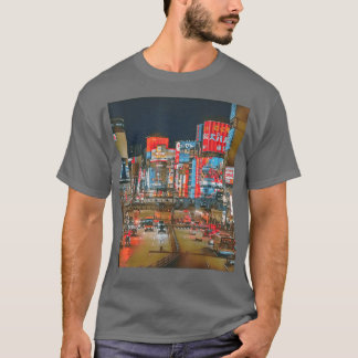 T-Shirt de la rue nocturne de Tokyo