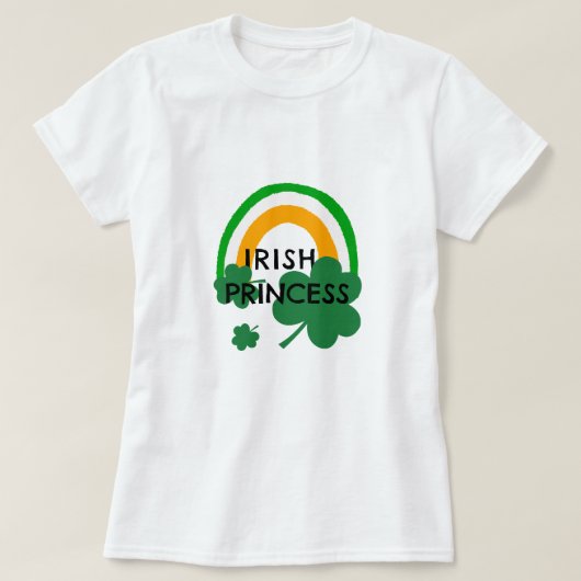T-shirt de la Saint-Patrick de la jolie princesse  (Design devant)