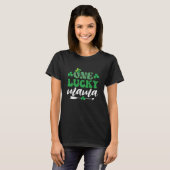 T-shirt de la Saint Patrick - Une maman chanceuse (Devant entier)