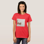 T-shirt de la Saint-Valentin des femmes rouges pro (Devant entier)