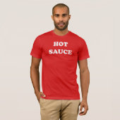 T-shirt de la sauce chaude des hommes (Devant entier)