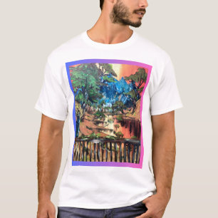 T-shirt de la scène du coucher du soleil
