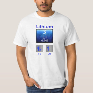 T-shirt de la Science : Lithium