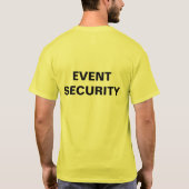 T-Shirt de la sécurité des événements (Dos)