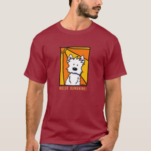 T-shirt de la série KiniArt Westie Sunshine