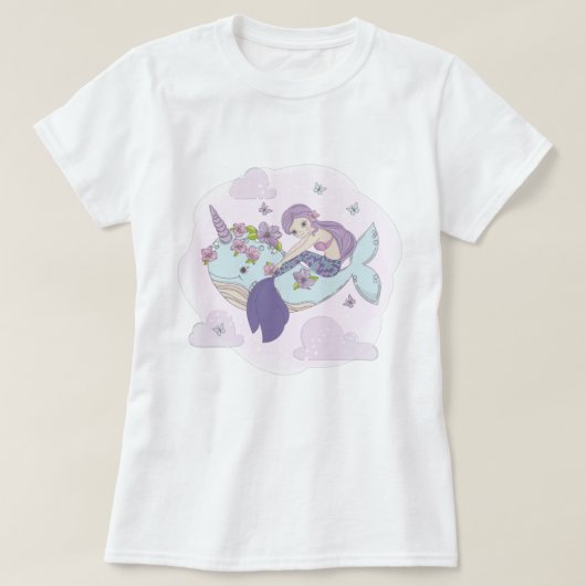 T-shirt de la sirène (Design devant)