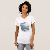 T-shirt de la sirène de surf (Devant entier)