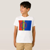 T-shirt de la sonnerie des enfants de drapeau de (Devant entier)
