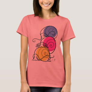 T-shirt de la sonnerie des femmes de pile