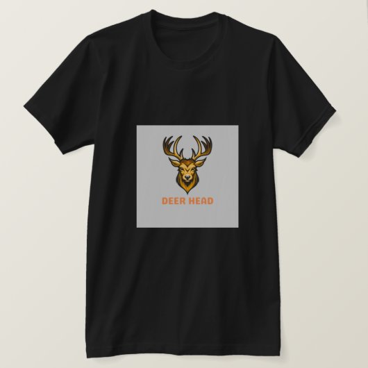 T-shirt de la tête de cerf (Design devant)