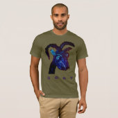 T-shirt de la tête de chèvre (Devant entier)