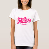 T-shirt de la tribu Mariée Babe Bachelorette Rétro (Devant)