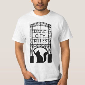 T-shirt de la valeur de ville des hommes magiques