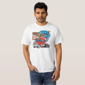 T-shirt de la valeur des hommes de camionnage (Devant entier)