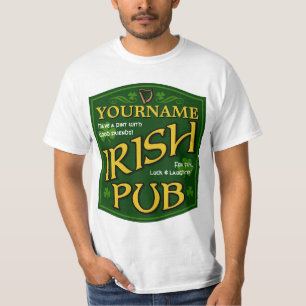 T-shirt de la valeur des signes de pub irlandais p