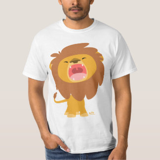 T-shirt de la valeur du dessin au lion très puissa