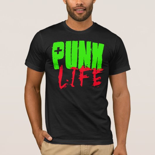 T-SHIRT DE LA VIE DE PUNK (Devant)