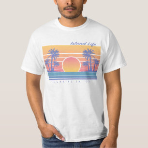 T-shirt de la vie d'île hawaïenne