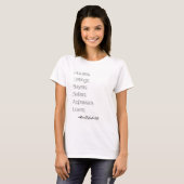 T-shirt de la vie d'immobiliers (Devant entier)