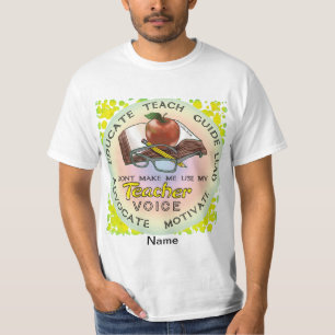 T-shirt de la voix de l'enseignant de l'école