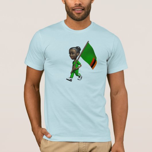 T-shirt de la Zambie (Devant)