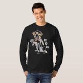 T-shirt De Lab Maman Fox Jaune Labrador Retriever (Devant entier)