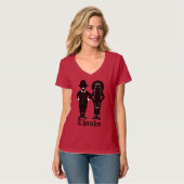 T-shirt de l'Action de grâce féminin Chemise de Fê (Devant entier)