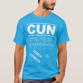 T-shirt de l'aéroport international de Cancun (Devant)