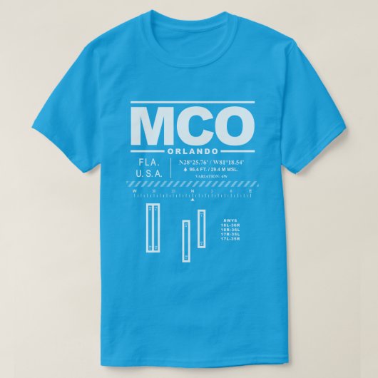 T-shirt de l'AGC de l'aéroport international d'Orl (Design devant)