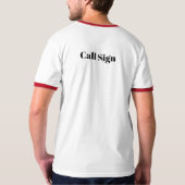 T-shirt de l'alphabet phonétique de Noël (Dos entier)