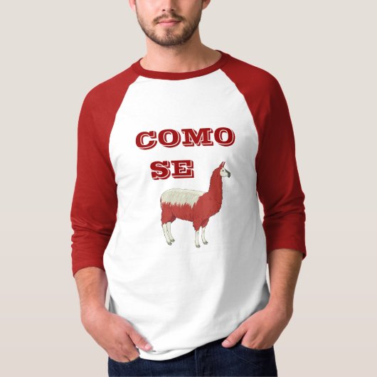 T-shirt de LAMA de Se de COMO (Devant)