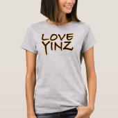 T-SHIRT DE L'AMOUR YINZ PITTSBURGH (Devant)