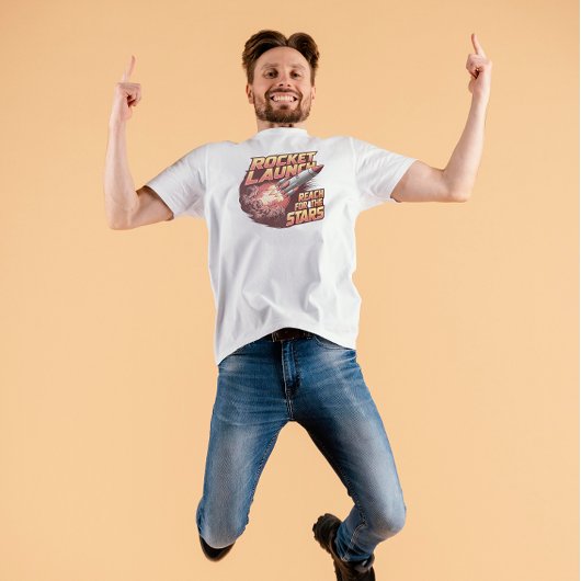 T-Shirt de lancement de fusée audacieux et vivid