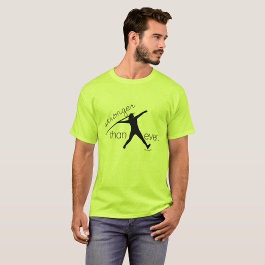 T-shirt de lanceur de javelot des hommes (Devant entier)