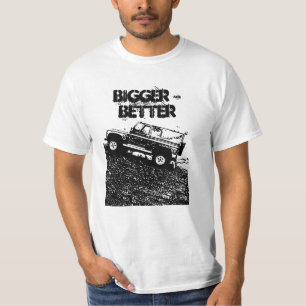 T-shirt de Land Rover, plus grand et meilleur