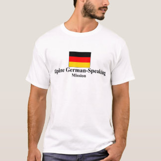 T-shirt de langue allemande alpin de mission de