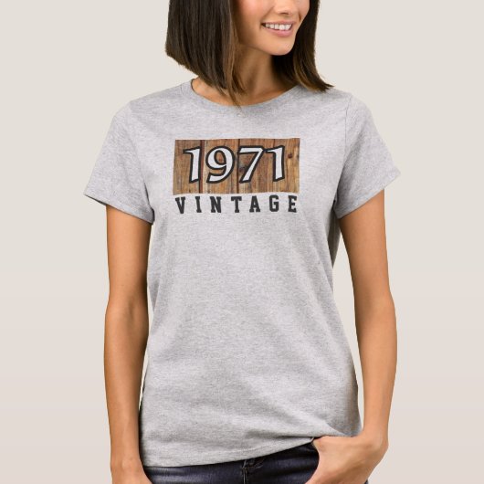 T-shirt de l'année de naissance 1971 (Devant)