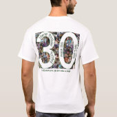 T-shirt de l'anniversaire de Patrick (Dos)
