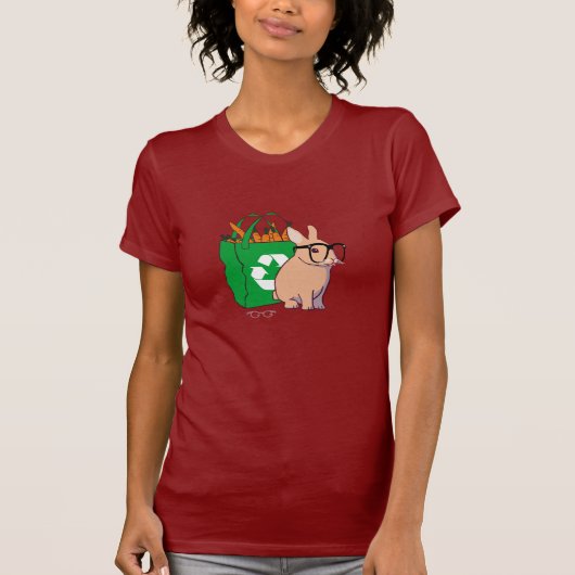 T-shirt de lapin de hippie (sans texte) (Devant)