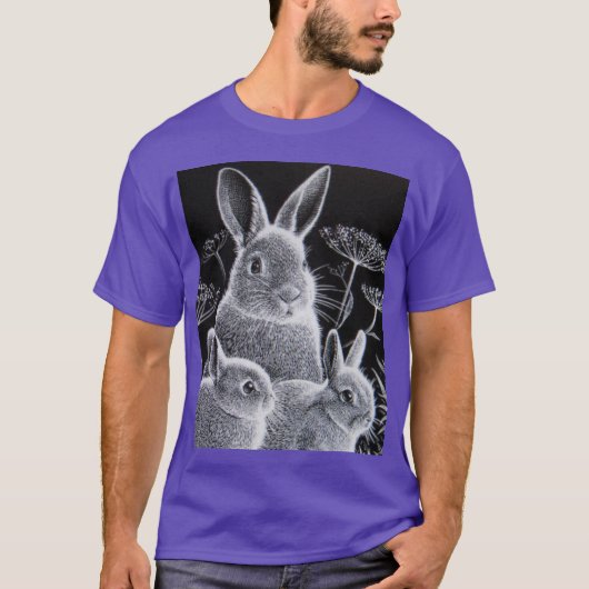 T-SHIRT DE LAPIN DE PÂQUES (Devant)