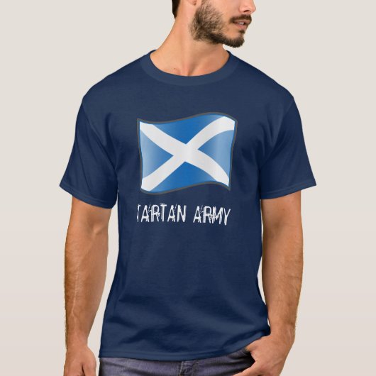 T-shirt de l'armée de Tartan écossaise (Devant)