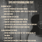 T-shirt de l'artiste musicale Black et Tan Guitare