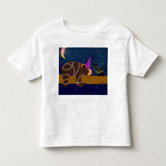 T-shirt de l'assistant d'Halloween avec ours et ch (Devant)