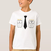 T-shirt de l'aviation blanche personnalisable (Devant)