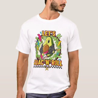 T-shirt de l'avocat rockeur "Let's Guac 'n' Roll"