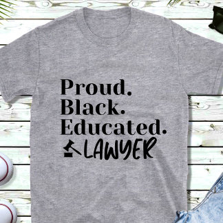 T-shirt de l'avocate noire Fière