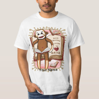 T-Shirt de lecture de singe de ock
